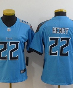 Tennessee Titans Derrick Henry #22 Nfl 2020 Blue Womens Jersey