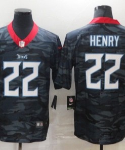 Tennessee Titans Derrick Henry #22 Nfl 2020 Camo Black Jersey