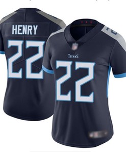 Tennessee Titans Derrick Henry #22 Nfl 2020 Navy Womens Jersey