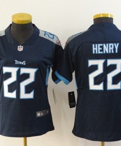 Tennessee Titans Derrick Henry #22 Nfl 2020 Navy Womens Jersey