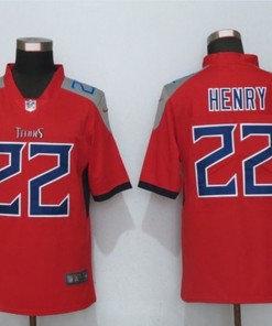 Tennessee Titans Derrick Henry #22 Nfl 2020 Red Jersey