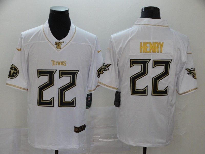Tennessee Titans Derrick Henry #22 Nfl 2020 White Jersey