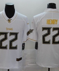 Tennessee Titans Derrick Henry #22 Nfl 2020 White Jersey