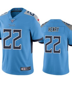 Tennessee Titans Derrick Henry Light Blue 100th Season Vapor Limited Jersey