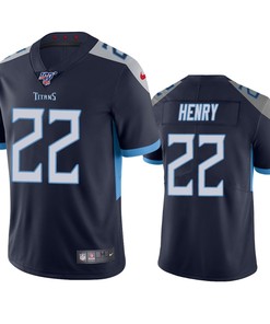 Tennessee Titans Derrick Henry Navy 100th Season Vapor Limited Jersey