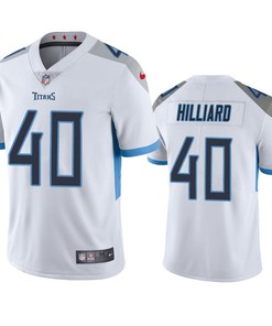 Tennessee Titans Dontrell Hilliard 40 White Vapor Limited Jersey