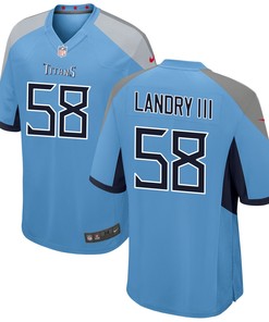 Tennessee Titans Harold Landry 58 Alternate Game Jersey - Light Blue Jersey
