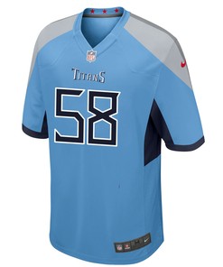 Tennessee Titans Harold Landry 58 Alternate Game Jersey - Light Blue Jersey