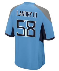Tennessee Titans Harold Landry 58 Alternate Game Jersey - Light Blue Jersey