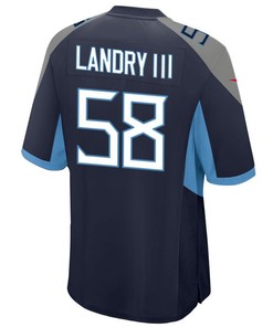 Tennessee Titans Harold Landry 58 Game Jersey - Navy Jersey