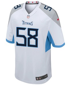 Tennessee Titans Harold Landry 58 Game Jersey - White Jersey