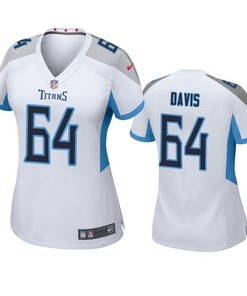 Tennessee Titans Nate Davis 2019 Nfl Draft White Game Womens Jersey