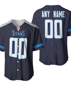 Tennessee Titans Nfl America Football Team Logo New Game Navy 2019 3d Designed Allover Custom Gift For Titans Fans Baseball Jersey