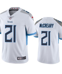 Tennessee Titans Roger McCreary 21 White Vapor Limited Jersey