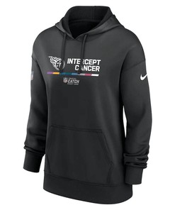 Tennessee Titans Women's 2022 NFL Crucial Catch Therma Performance Pullover Hoodie - Black