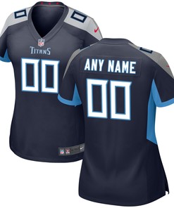 Tennessee Titans Womens Custom Game Jersey Navy Custom Jerseys Nfl