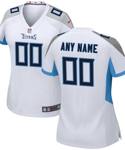 Tennessee Titans Womens Custom Game Jersey White Custom Jerseys Nfl