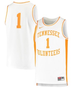 Tennessee Volunteers 1 Retro Basketball Men Jersey - White