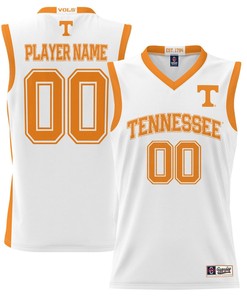 Tennessee Volunteers NIL Men Basketball Custom Jersey - White
