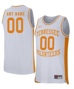 Tennessee Volunteers Retro Elite Basketball Men Custom Jersey - White