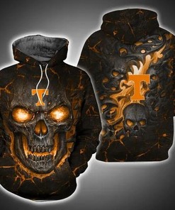 Tennessee Volunteers Skull Fire Eyes Art 3D Hoodie NCAA Gifts