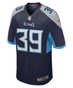 Terrance Mitchell 39 Tennessee Titans Home Game Player Jersey - Navy