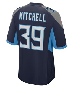 Terrance Mitchell 39 Tennessee Titans Home Game Player Jersey - Navy