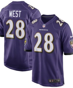 Terrance West Baltimore Ravens Nfl Draft Game Jersey Purple 2019