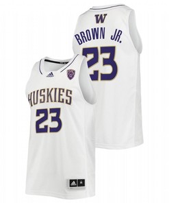 Terrell Brown Jr. 23 Washington Huskies 2022 College Basketball Men Jersey - White