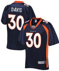 Terrell Davis Denver Broncos Nfl Pro Line Retired Player Jersey - Navy Nfl