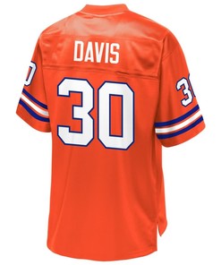 Terrell Davis Denver Broncos Nfl Pro Line Retired Player Jersey - Orange
