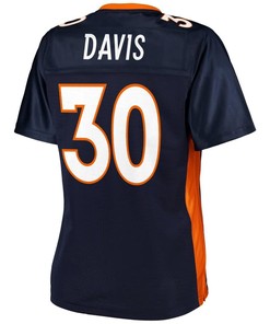 Terrell Davis Denver Broncos Nfl Pro Line Womens Retired Player Jersey - Navy