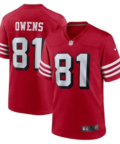 Terrell Owens 81 San Francisco 49ers Retired Alternate Game Jersey - Scarlet