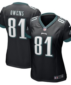 Terrell Owens Philadelphia Eagles Womens Retired Player Jersey - Black Nfl
