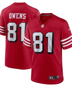 Terrell Owens San Francisco 49ers Retired Alternate Game Jersey - Scarlet Nfl