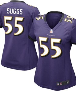 Terrell Suggs Baltimore Ravens Nike Womens Game Jersey - Purple