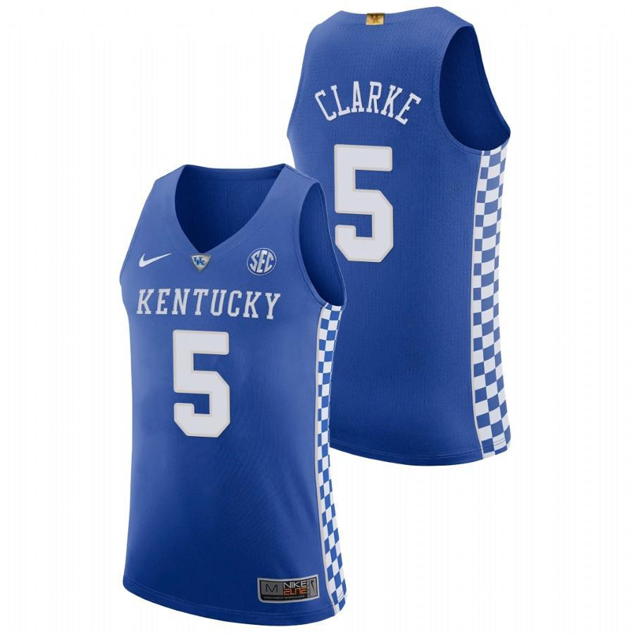 Terrence Clarke 5 Kentucky WildcatsRIP Star Men Jersey - Royal
