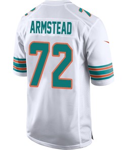 Terron Armstead 72 Miami Dolphins Alternate Game Men Jersey - White Jersey