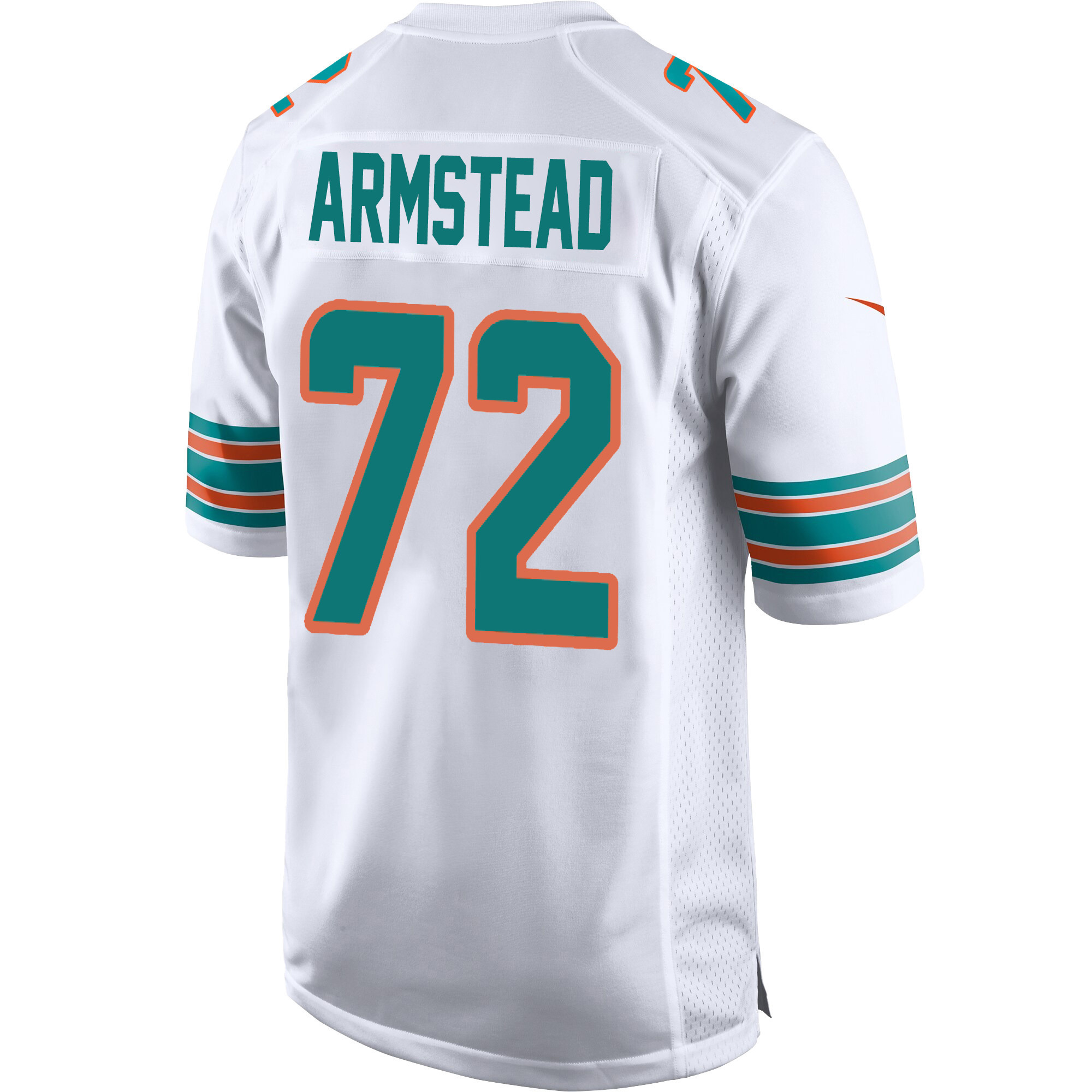 Terron Armstead 72 Miami Dolphins Alternate Game Men Jersey - White Jersey