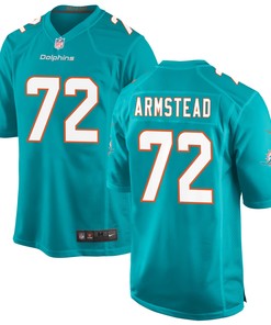 Terron Armstead 72 Miami Dolphins Game Men Jersey - Aqua Jersey