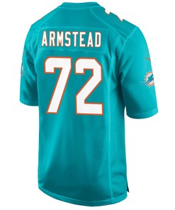Terron Armstead 72 Miami Dolphins Game Men Jersey - Aqua Jersey