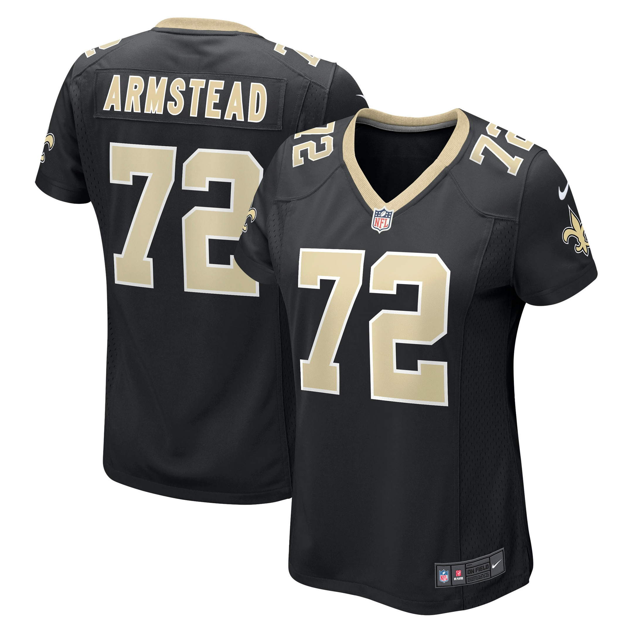 Terron Armstead New Orleans Saints Womens Game Jersey - Black Nfl