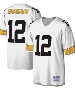 Terry Bradshaw Pittsburgh Steelers Mitchell And Ness Legacy Replica Jersey White Nfl