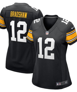 Terry Bradshaw Pittsburgh Steelers Womens Retired Player Jersey - Black Nfl
