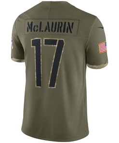 Terry McLaurin 17 Washington Commanders 2022 Salute To Service Limited Jersey - Olive