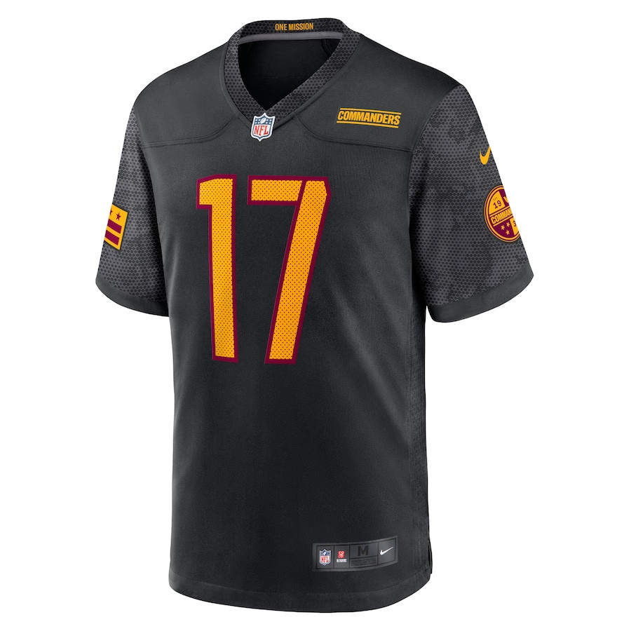 Terry McLaurin 17 Washington Commanders Alternate Game Player Jersey - Black