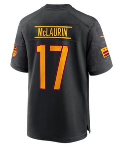 Terry McLaurin 17 Washington Commanders Alternate Game Player Jersey - Black