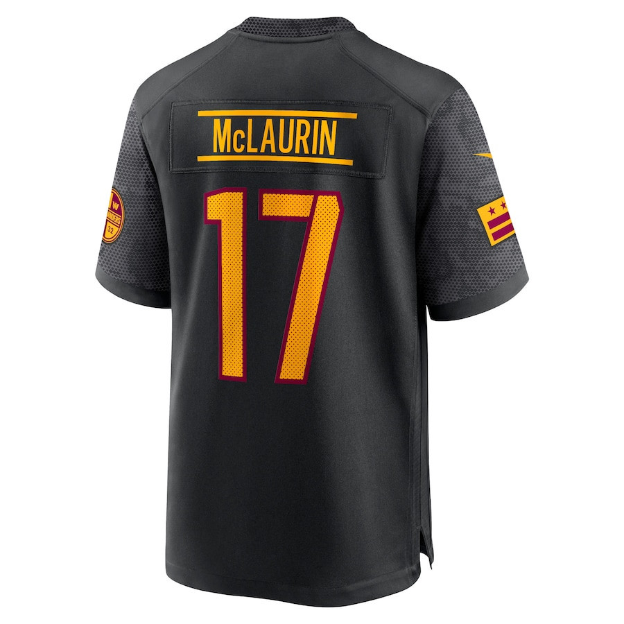 Terry McLaurin 17 Washington Commanders Alternate Game Player Jersey - Black