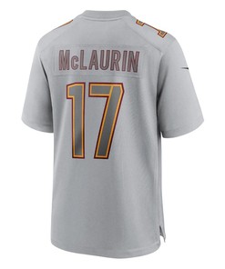 Terry McLaurin 17 Washington Commanders Men Atmosphere Fashion Game Jersey - Gray