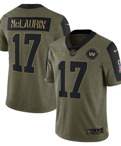 Terry Mclaurin Washington Football Team 2021 Salute To Service Limited Player Jersey - Olive Nfl